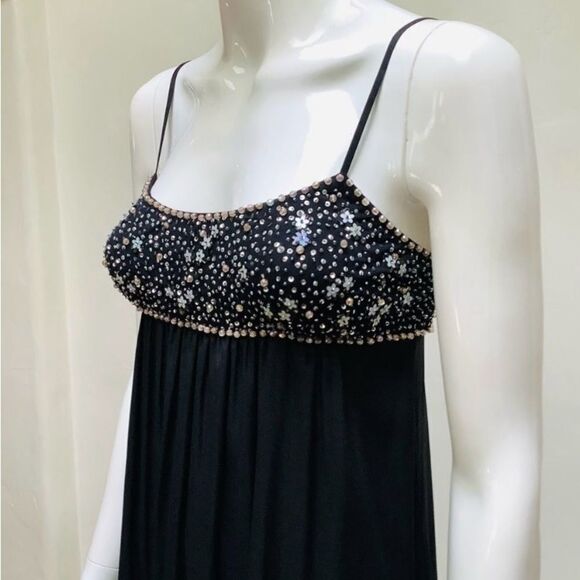 REBECCA TAYLOR SILK PRINCESS SPARKLE DRESS Goth NWT - Picture 14 of 16